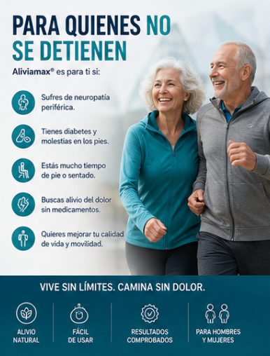Aliviamax®️ El alivio más cómodo para la neuropatía y el dolor de pie que jamás haya experimentado.