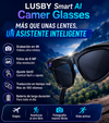 LUSBY Smart AI Camer Glasses - lentes con IA, grabación de videos en 4K,  fotocromáticas de 8 MP, ajuste táctil, ideales para viajes y aventuras al aire libre, fotografía manos libres, traducción en tiempo real, conectividad Bluetooth y protección UV