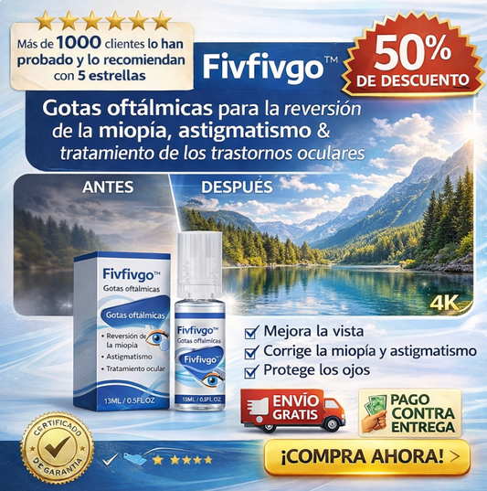 Fivfivgo™ Gotas oftálmicas para la reversión de la miopía, astigmatismo & tratamiento de los trastornos oculares
