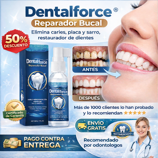Dentalforce® Reparador bucal -  Elimina caries, placa y sarro, restaurador de dientes