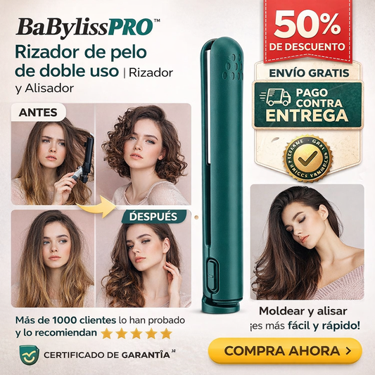 BaBylissPRO™ Rizador de pelo de doble uso | Rizador y Alisador