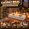 Ambiente instantáneo, Llama real, Sin complicaciones - chimenea decorativa portátil para interior/exterior