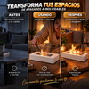 Ambiente instantáneo, Llama real, Sin complicaciones - chimenea decorativa portátil para interior/exterior