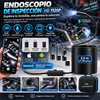 Endoscopio/boroscopio de inspección automotriz HD 1920P, resolución W400, 8 luces LED ajustables, cable semirrígido tipo serpiente de 3,5 m (11,48 pies), resistencia al agua IP67, sistema Plug & Play