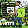 VAXMAY pulverizador de mochila a batería (3,2 galones, 80 PSI) para jardín; compatible con baterías Makita de 18 V; incluye 5 boquillas, batería de 2,0 Ah y cargador; presión de 80 PSI.
