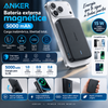 Batería externa magnética Anker de 5000 mAh, cargador portátil inalámbrico con soporte plegable y puerto USB-C lateral, batería para iPhone 17/16/15/14/13