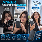 Batería externa magnética Anker de 5000 mAh, cargador portátil inalámbrico con soporte plegable y puerto USB-C lateral, batería para iPhone 17/16/15/14/13