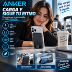 Batería externa magnética Anker de 5000 mAh, cargador portátil inalámbrico con soporte plegable y puerto USB-C lateral, batería para iPhone 17/16/15/14/13