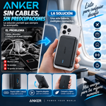 Batería externa magnética Anker de 5000 mAh, cargador portátil inalámbrico con soporte plegable y puerto USB-C lateral, batería para iPhone 17/16/15/14/13