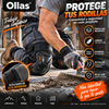 Ollas® Par de rodilleras multifunción: equipo de protección resistente para construcción, clismo, skateboarding, motocicletas y actividades al aire libre. Flexibles, 300 gr de peso, no tallan y no se caen.