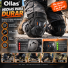 Ollas® Par de rodilleras multifunción: equipo de protección resistente para construcción, clismo, skateboarding, motocicletas y actividades al aire libre. Flexibles, 300 gr de peso, no tallan y no se caen.