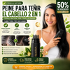 Peine para teñir el cabello 2 en 1 formula natural para todas las edades cubre todo tipo de canas
