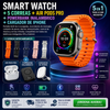 Smart Watch + 5 correas + Air Pods Pro + powerbank inalambrico + cargador de iphone para hombres y mujeres