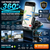 Car Phone Holder 360 Soporte antideslizante para teléfono móvil con fijación por ventosa y rotación ajustable; apto para el salpicadero del coche, permite orientar la pantalla en horizontal o vertical y es compatible con iPhone y Android