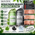 SKINTIFIC Clay Stick 2PCS(purificante de artemisa) / Volcano Detox (desintoxicante volcánico) / Bright Boost (iluminador y uniformador del tono); limpieza profunda de poros, control de grasa y fórmula no agresiva.