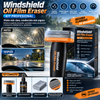 Windshield Oil Film Eraser - Kit profesional  eliminadora de película de aceite para parabrisas: limpiador profundo automotriz «todo en uno» con emulsión limpiadora, esponja, spray desengrasante, eliminador de restos de insectos,