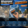 Windshield Oil Film Eraser - Kit profesional  eliminadora de película de aceite para parabrisas: limpiador profundo automotriz «todo en uno» con emulsión limpiadora, esponja, spray desengrasante, eliminador de restos de insectos,