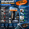 Windshield Oil Film Eraser - Kit profesional  eliminadora de película de aceite para parabrisas: limpiador profundo automotriz «todo en uno» con emulsión limpiadora, esponja, spray desengrasante, eliminador de restos de insectos,