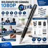 Bolígrafo de cámara 1080P-Mini grabadora de video portátil de bolsillo para cámara de soporte de tarjeta SD de 32 GB para reuniones de negocios, aprendizaje en el hogar y en el aula