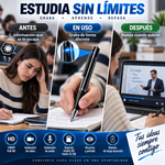 Bolígrafo de cámara 1080P-Mini grabadora de video portátil de bolsillo para cámara de soporte de tarjeta SD de 32 GB para reuniones de negocios, aprendizaje en el hogar y en el aula