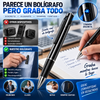 Bolígrafo de cámara 1080P-Mini grabadora de video portátil de bolsillo para cámara de soporte de tarjeta SD de 32 GB para reuniones de negocios, aprendizaje en el hogar y en el aula
