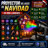 Proyector de luces de Navidad de 20.000 lumenes para interiores y exteriores, teconologia LED de Navidad con patrones decorativos de Navidad para ventanas interiores y exteriores, suelo, techo y pared