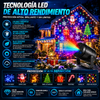 Proyector de luces de Navidad de 20.000 lumenes para interiores y exteriores, teconologia LED de Navidad con patrones decorativos de Navidad para ventanas interiores y exteriores, suelo, techo y pared