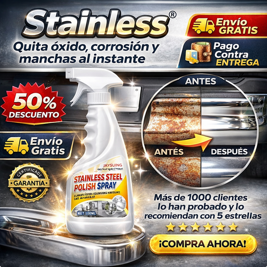 Stainless®️ Quita oxido, corrosion y manchas al instante