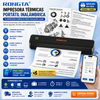 Rongta® Impresora térmicas portátil inalámbrica para viajes, impresora móvil Bluetooth, impresora sin tinta para uso escolar, oficina, hogar, compatible con Android, iOS y laptop