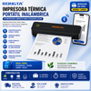 Rongta® Impresora térmicas portátil inalámbrica para viajes, impresora móvil Bluetooth, impresora sin tinta para uso escolar, oficina, hogar, compatible con Android, iOS y laptop