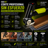 SEESE® Tijeras eléctricas inalámbricas recargables: Corta cartón, cuero, tela y plástico, cortador eléctrico de caja de cartón con 2 cuchillas de seguridad y bolsa de almacenamiento