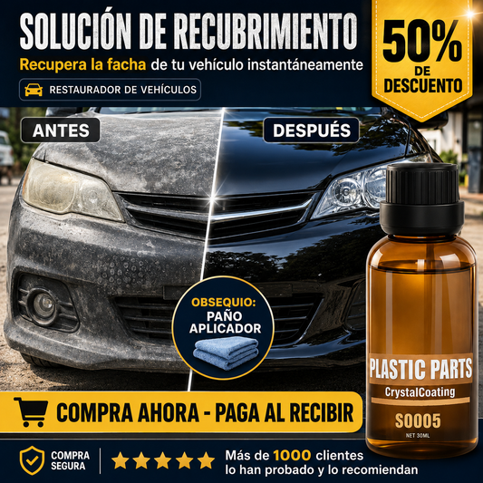 SOLUCIÓN DE RECUBRIMIENTO Recupera el brillo de tu vehículo instantáneamente (restaurador de vehículos)