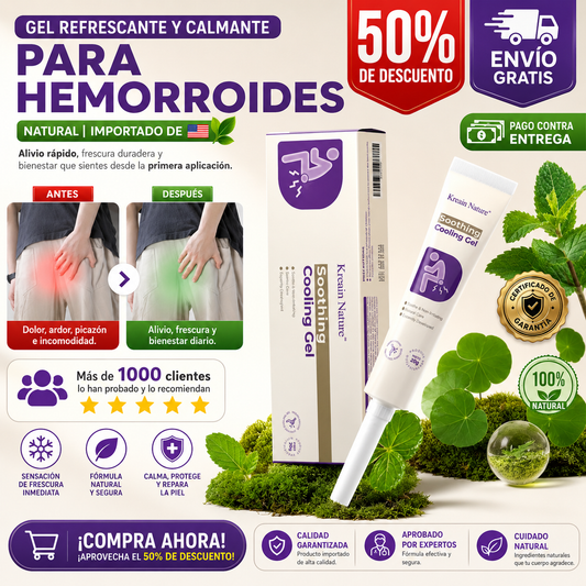 Gel refrescante y calmante para las hemorroides natural importado de 🇺🇸