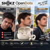 SHOKZ OpenDots Auriculares de clip de oído abierto, Dolby Audio, 3 micrófonos. Graves intensos con Dolby Audio; llamadas nítidas con 3 micrófonos; 40 horas de reproducción; IP57; Bluetooth 6.1