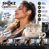 SHOKZ OpenDots Auriculares de clip de oído abierto, Dolby Audio, 3 micrófonos. Graves intensos con Dolby Audio; llamadas nítidas con 3 micrófonos; 40 horas de reproducción; IP57; Bluetooth 6.1