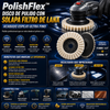 PolishFlex™️ – Disco de pulido con solapa filtro de lana con acabado espejo ultra fino