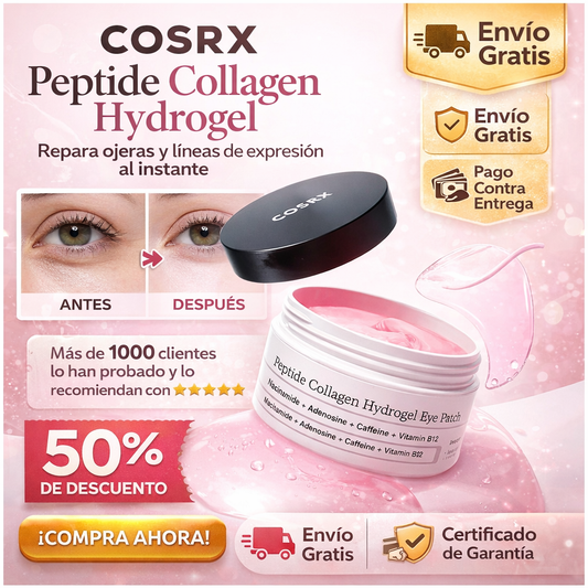 COSRX Peptide Collagen Hydrogel - Repara ojeras y lineas de expresión al instante