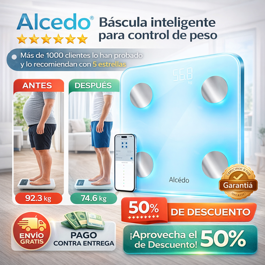 Alcedo®️ Báscula inteligente para control de peso