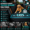 Ruff Liners Extensor de asiento trasero mediano para perros, color negro, como se ve en Shark Tank, plataforma inferior dura para automóviles, SUV y camiones de tamaño mediano, soporte de 400 libras