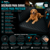 Ruff Liners Extensor de asiento trasero mediano para perros, color negro, como se ve en Shark Tank, plataforma inferior dura para automóviles, SUV y camiones de tamaño mediano, soporte de 400 libras
