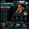 Ruff Liners Extensor de asiento trasero mediano para perros, color negro, como se ve en Shark Tank, plataforma inferior dura para automóviles, SUV y camiones de tamaño mediano, soporte de 400 libras
