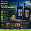 Motorola® Juego de walkie-talkies con video para niños (2 unidades), juguetes de radio bidireccional recargables de largo alcance; ideal para aventuras al aire libre, acampadas, senderismo y regalos de cumpleaños; diseño duradero y con carga de 6 horas