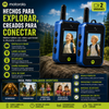 Motorola® Juego de walkie-talkies con video para niños (2 unidades), juguetes de radio bidireccional recargables de largo alcance; ideal para aventuras al aire libre, acampadas, senderismo y regalos de cumpleaños; diseño duradero y con carga de 6 horas
