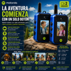 Motorola® Juego de walkie-talkies con video para niños (2 unidades), juguetes de radio bidireccional recargables de largo alcance; ideal para aventuras al aire libre, acampadas, senderismo y regalos de cumpleaños; diseño duradero y con carga de 6 horas