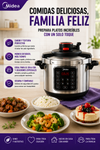 Midea Olla a presión eléctrica 12 en 1, 8 cuartos, 12 preajustes, olla de cocción lenta programable multifuncional, olla arrocera, vaporera, sartén para saltear, máquina de yogur y más, material de titanio indestructible