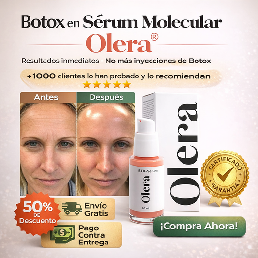 Botox en Sérum Molecular Olera®️ - Resultados inmediatos - No más inyecciones de Botox