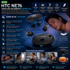 HTC NE76 Auriculares inalámbricos Bluetooth 6.0: auriculares mini invisibles de diseño plano con cancelación de ruido, aislamiento acústico, sin presión en el oído para quienes duermen de lado, ideales para viajes, deportes, oficina, home office.