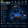 HTC NE76 Auriculares inalámbricos Bluetooth 6.0: auriculares mini invisibles de diseño plano con cancelación de ruido, aislamiento acústico, sin presión en el oído para quienes duermen de lado, ideales para viajes, deportes, oficina, home office.
