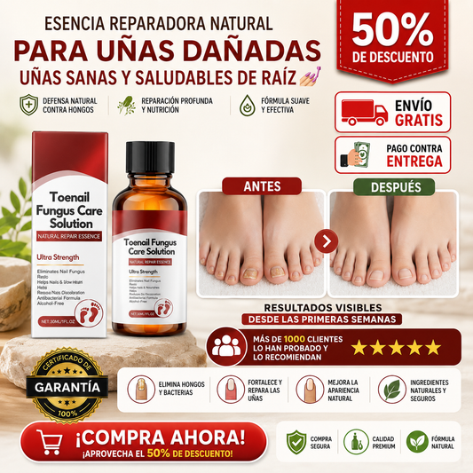 Esencia reparadora natural para uñas dañadas uñas sanas y saludables de raiz💅🏻