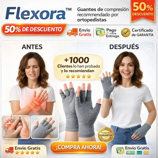 Flexora™ Guantes de compresión recomendado por ortopedistas